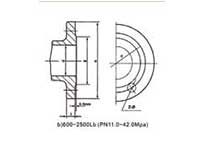 ASME ANSI B166.5A法兰尺寸